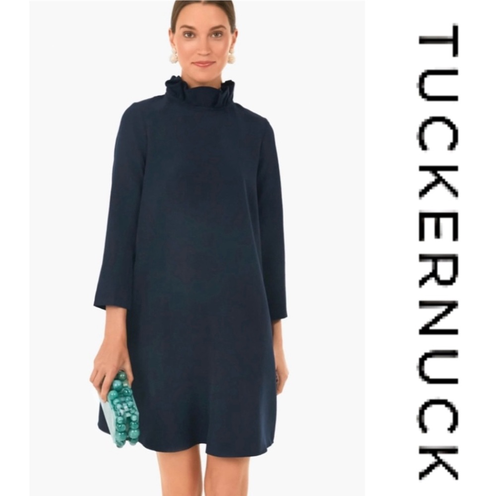 NWT | Tuckernuck | Daphne Navy Blue Swing Dress | Large